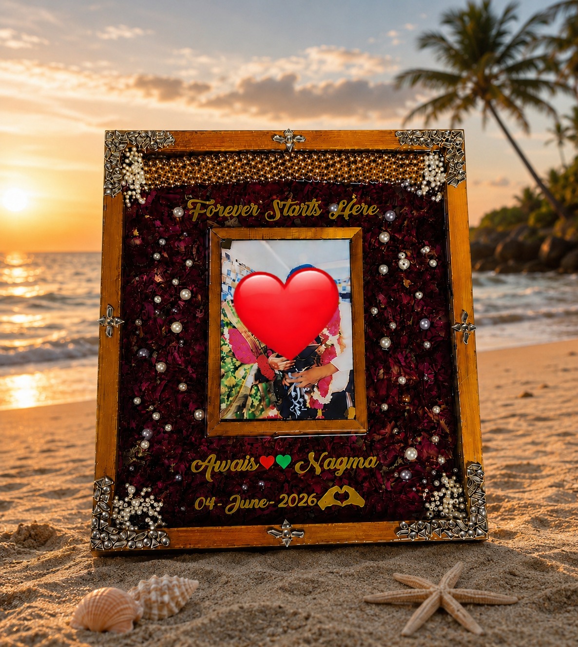 Customized Couple Memory Frame